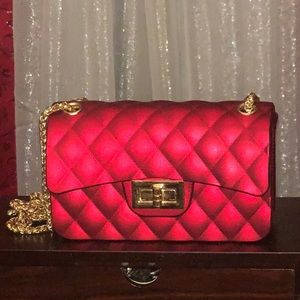 Red mini shoulder bag